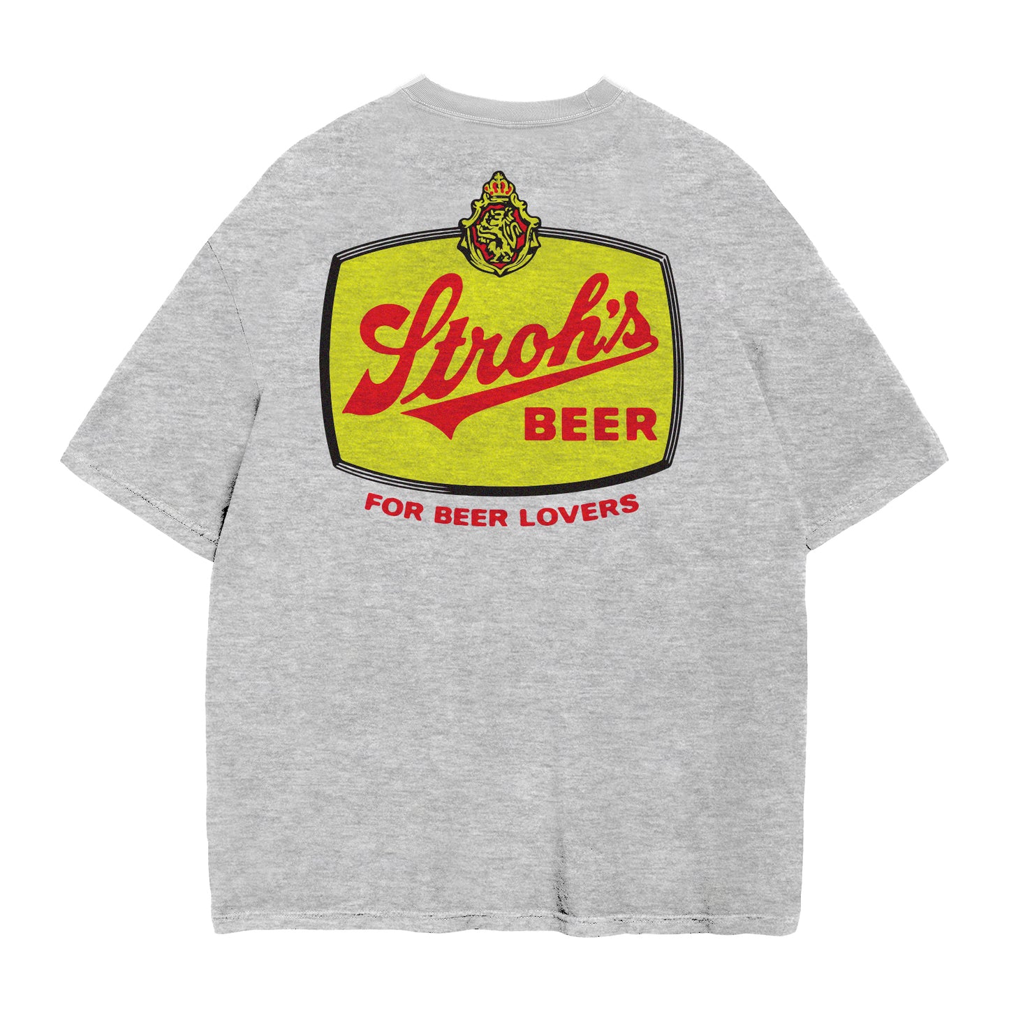 Stroh's tee with yellow logo