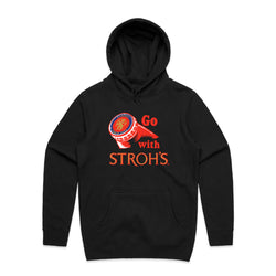 GO WITH STROH'S HOODIE - BLACK