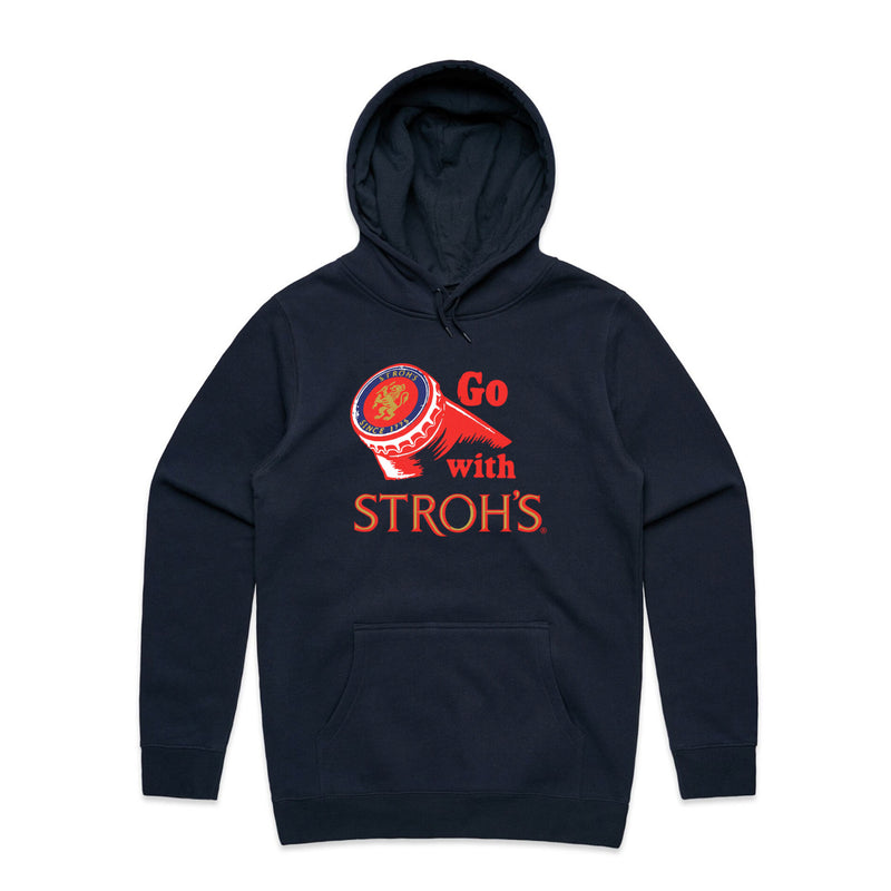 GO WITH STROH'S HOODIE - NAVY