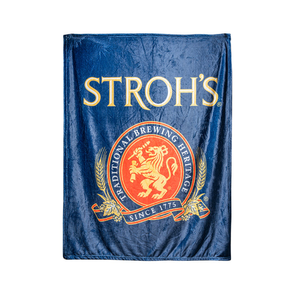 Stroh's Classic Velveteen Blanket